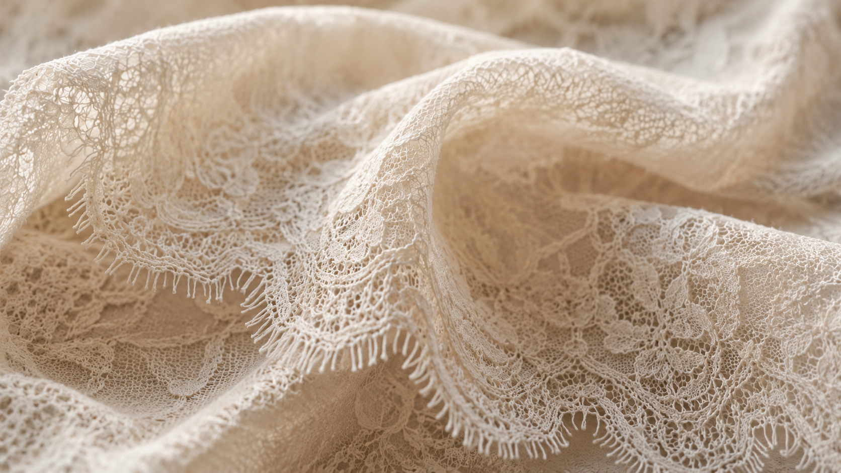 Ivory lace editorial texture