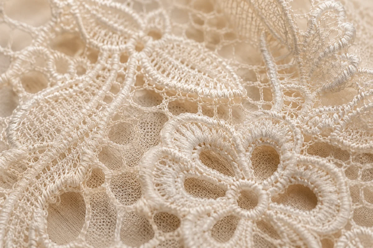 Lace macro texture detail