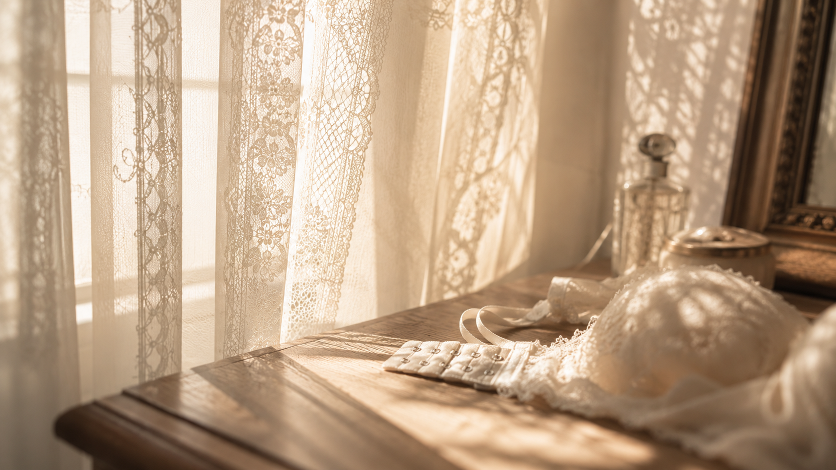 Editorial illustration of morning light and getting-ready space